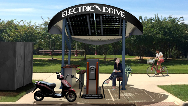Electric Drive Solar Charging Station